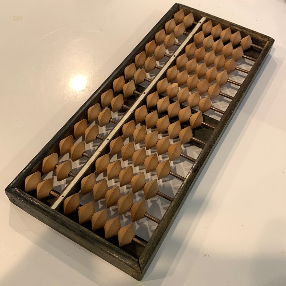 Vintage wooden abacus